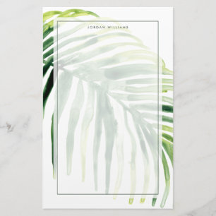 Tropical Jewel Leaf Stationery