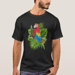 Tropical Jungle Animal Macaw Bird Watching Exotic  T-Shirt