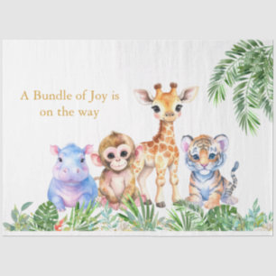 Tropical Jungle Baby animals Tissue Paper