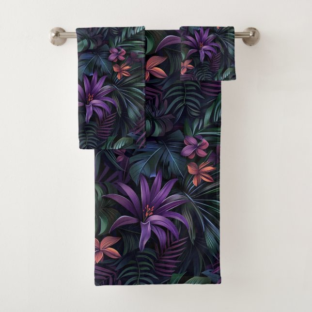Tropical-Jungle Bath Towel Set (Insitu)