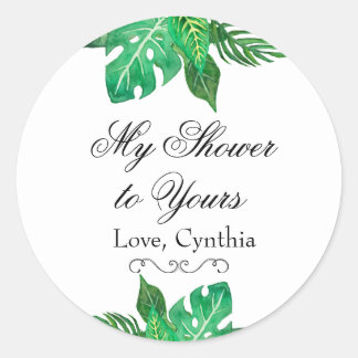 Tropical Jungle Favour Stickers