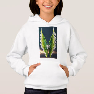 Tropical Jungle Leaf Hoodie Nature Print for Girls
