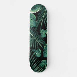 Tropical Jungle Leaves Dream #6 Skateboard