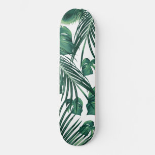 Tropical Jungle Leaves Dream #7 #tropical Skateboard