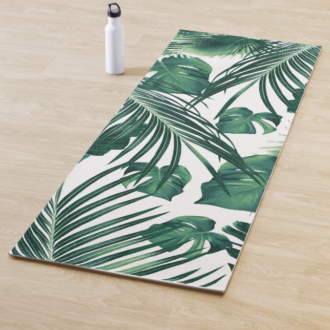 Tropical Jungle Leaves Dream #7 #tropical Yoga Mat (In Situ)