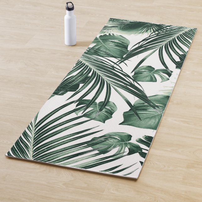 Tropical Jungle Leaves Dream #7 Yoga Mat (In Situ)
