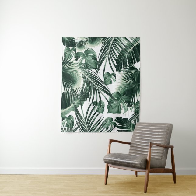 Tropical Jungle Leaves Dream #7a #tropical Tapestry (In Situ)
