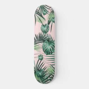 Tropical Jungle Leaves Garden #2 Skateboard