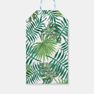 Tropical Jungle Leaves Gift Tags