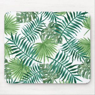 Tropical Jungle Leaves Mouse Mat