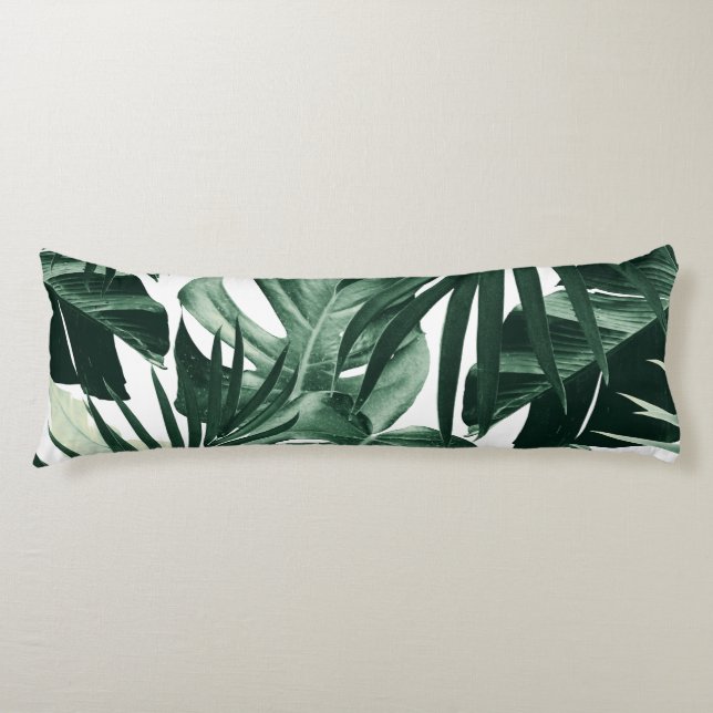 Tropical Jungle Leaves Pattern #4 Body Cushion (Front)