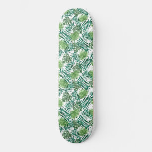 Tropical Jungle Leaves Skateboard
