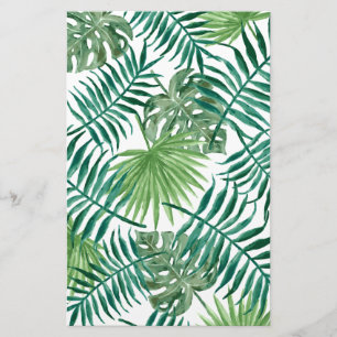 Tropical Jungle Leaves Stationery