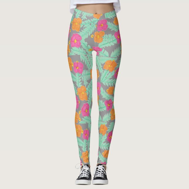 Tropical Jungle Leggings (Front)