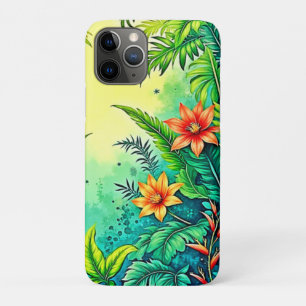 Tropical Jungle Lush Paradise Design iPhone 11 Pro Case