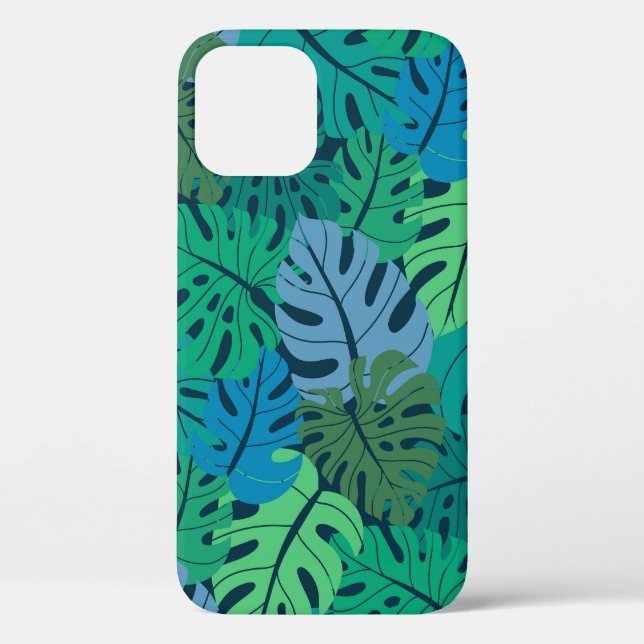 Tropical Jungle Palm Seamless Pattern Case-Mate iPhone Case (Back)