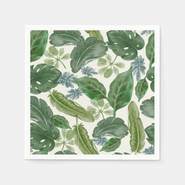 Tropical Jungle Party napkins (Front)