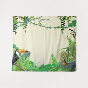Tropical Jungle Photo Backdrop Tapestry