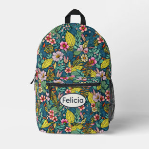Tropical Jungle Printed Backpack