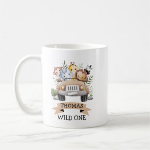 Tropical Jungle Safari Animals Party Coffee Mug