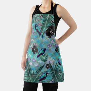 Tropical Jungle Scales Glam 2 Apron