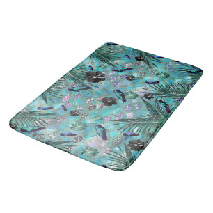 Tropical Jungle Scales Glam 2 Bath Mat