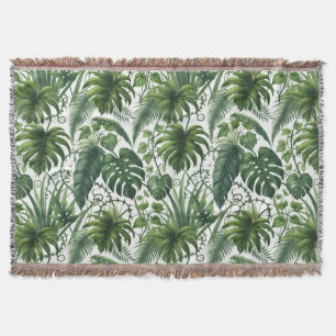 Tropical Jungle Throw Blanket