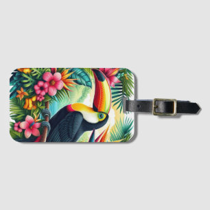Tropical/Jungle Toucan bird Luggage Tag