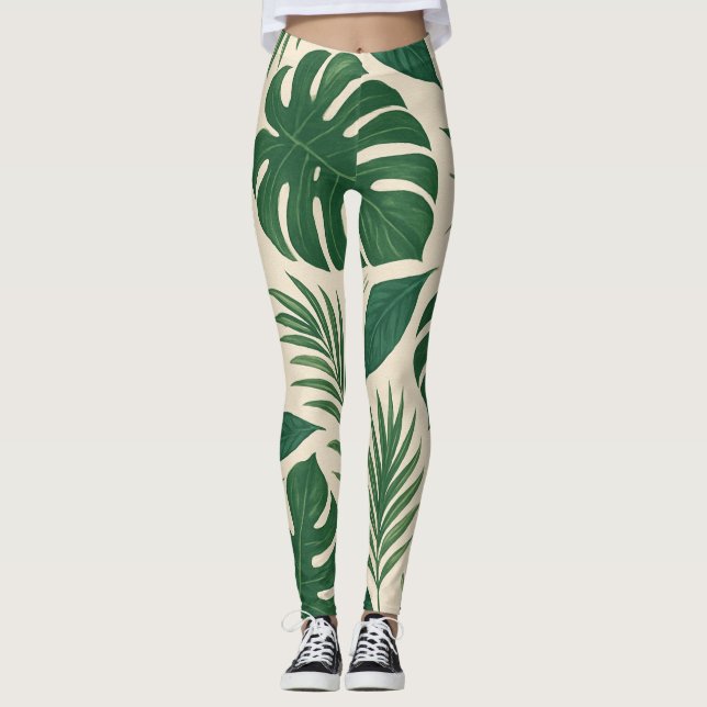 Tropical Jungle Vibes Leggings (Front)