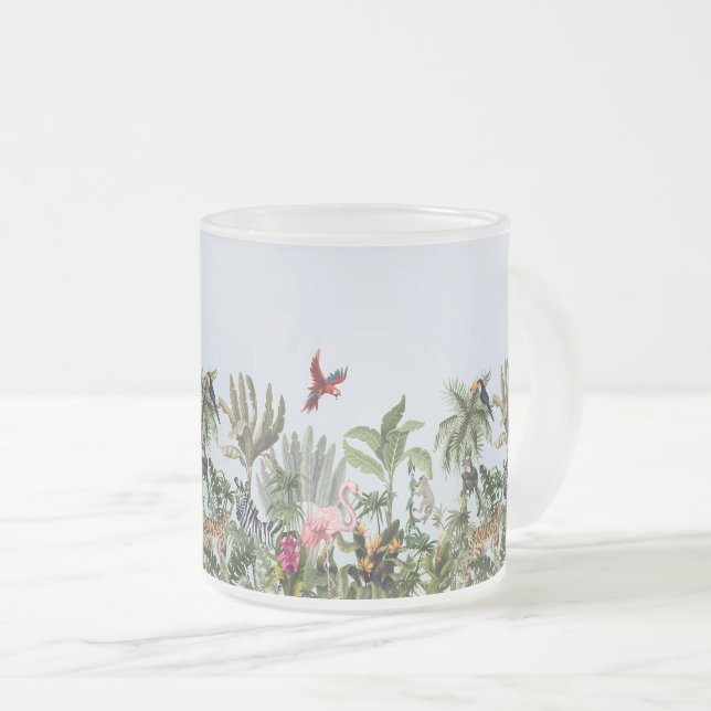 Tropical Jungle Wildlife Ceramic Coffee Mug (Front Right)