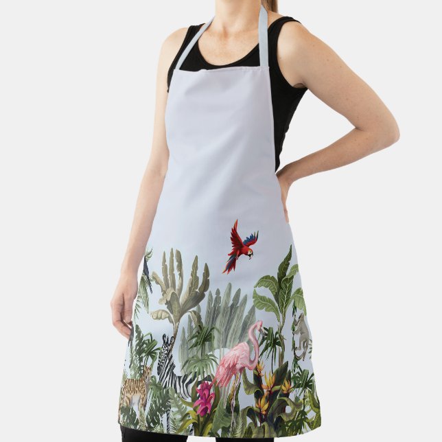 Tropical Jungle Wildlife Kitchen Apron (Insitu)