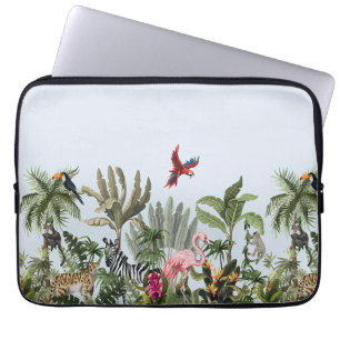 Tropical Jungle Wildlife Laptop Sleeve
