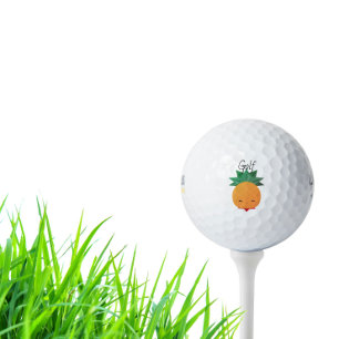 Tropical Kawaii Pineapple Fruit Distance Golf Ball