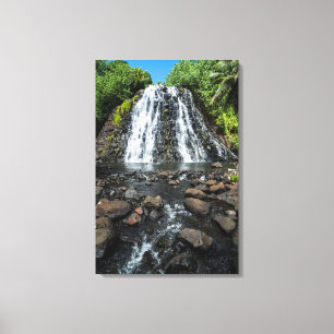 Tropical Kepirohi Waterfall Canvas Print
