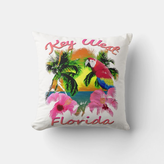 Tropical Key West Florida Keys Cushion (Front)