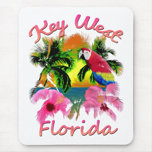 Tropical Key West Florida Keys Mouse Mat (Front)
