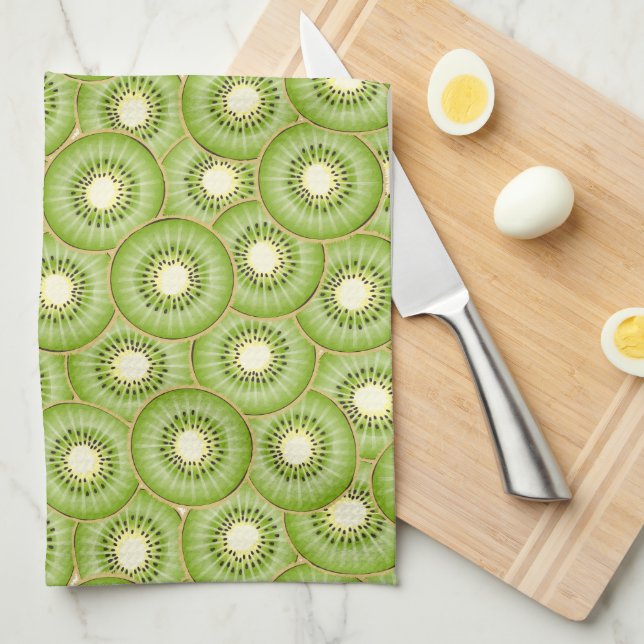 Tropical Kiwi Tea Towel (Quarter Fold)