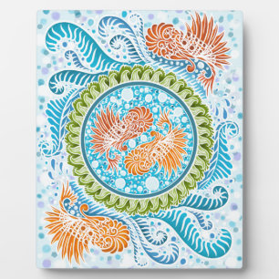 Tropical Koi Mandala  Plaque