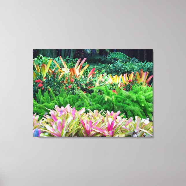 Tropical Landscape Canvas Print (Front)