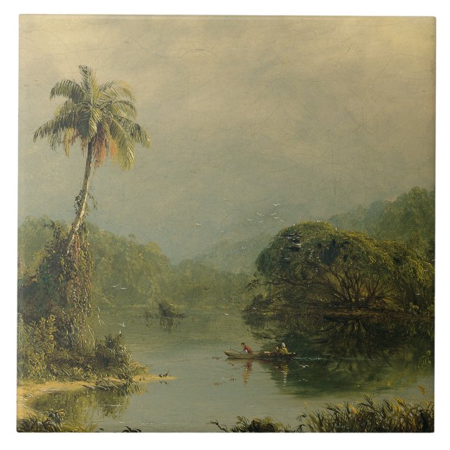 Tropical Landscape Frederic Edwin Church Tile (Front)