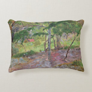 Tropical Landscape, Martinique, 1887 Decorative Cushion