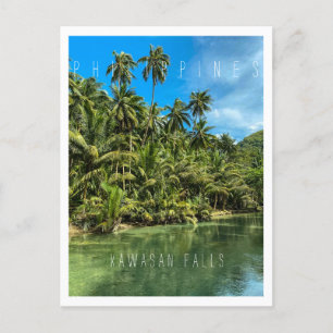 Tropical landscape, philippines, Kawasan falls Cas Postcard
