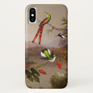 Tropical Landscape with Ten Hummingbirds Heade iPhone X Case