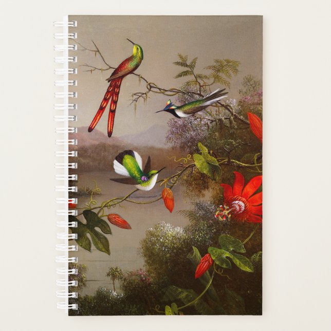 Tropical Landscape with Ten Hummingbirds Heade Planner (Front)