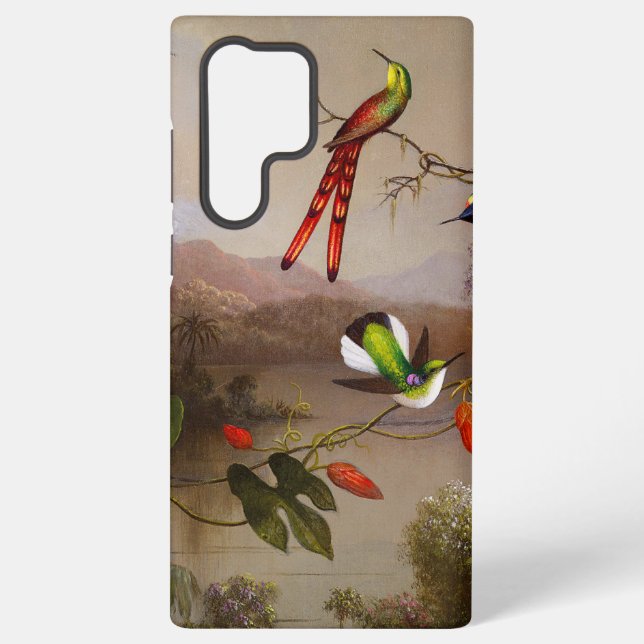 Tropical Landscape with Ten Hummingbirds Heade Samsung Galaxy S22 Ultra Case (Back)