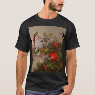Tropical Landscape with Ten Hummingbirds Heade T-Shirt