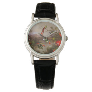 Tropical Landscape with Ten Hummingbirds Heade Watch