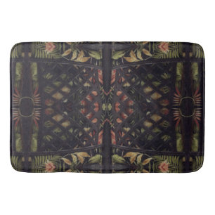 Tropical Latticework Bath Mat