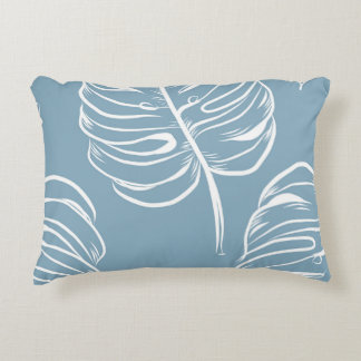 Tropical Leaf Abstract: Seamless Greenery. Decorative Cushion