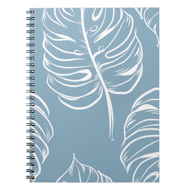 Tropical Leaf Abstract: Seamless Greenery. Notebook (Front)